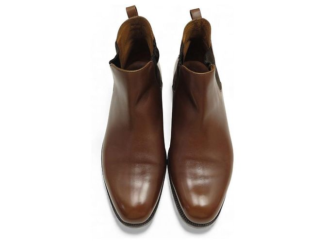 STIVALI CHELSEA VINTAGE JM WESTON 700 7D 41 IN PELLE MARRONE - vista 8