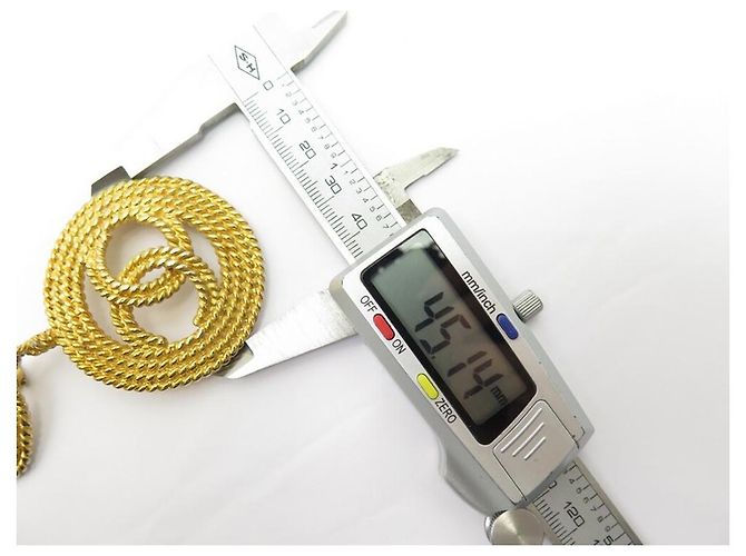 ORECCHINI VINTAGE CHANEL 1989 A PENDA LOGO CC DI CASTELLANE D'oro - vista 9