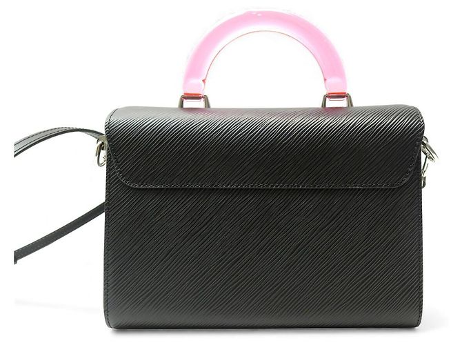 NUOVA BORSA A MANO LOUIS VUITTON TWIST ED LIMITATA MANICO PLEXI PELLE EPI NERA Nero - vista 2