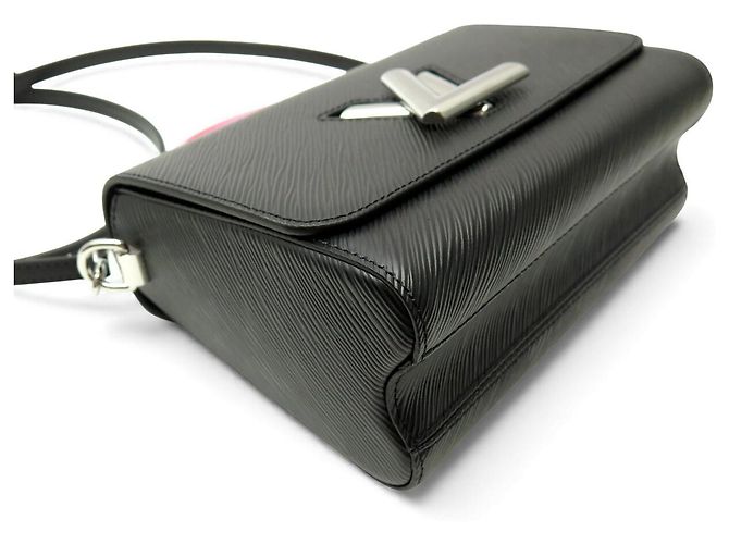 NUOVA BORSA A MANO LOUIS VUITTON TWIST ED LIMITATA MANICO PLEXI PELLE EPI NERA Nero - vista 3