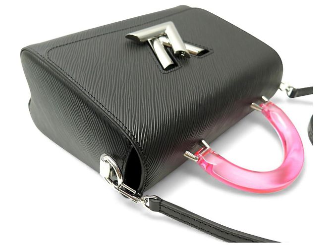 NUOVA BORSA A MANO LOUIS VUITTON TWIST ED LIMITATA MANICO PLEXI PELLE EPI NERA Nero - vista 4