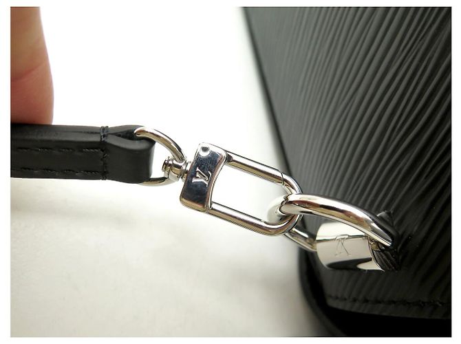 NUOVA BORSA A MANO LOUIS VUITTON TWIST ED LIMITATA MANICO PLEXI PELLE EPI NERA Nero - vista 5