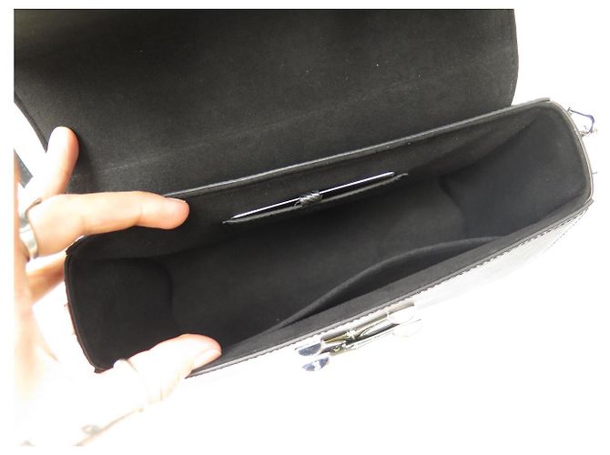 NUOVA BORSA A MANO LOUIS VUITTON TWIST ED LIMITATA MANICO PLEXI PELLE EPI NERA Nero - vista 8