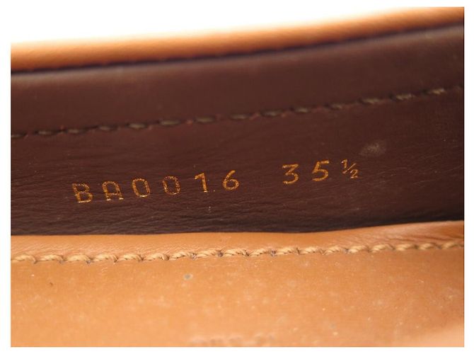 NUOVI MOCASSINI LOUIS VUITTON 35.5 IN CAMOSCIO MARRONE - vista 10
