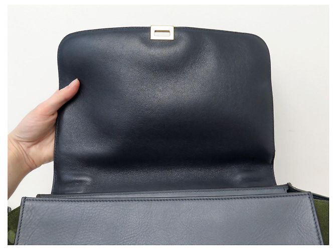Céline BORSA A MANO CELINE TRAPEZE MM 169543PTA IN PELLE E CAMOSCIO CON TRACOLLA - vista 10