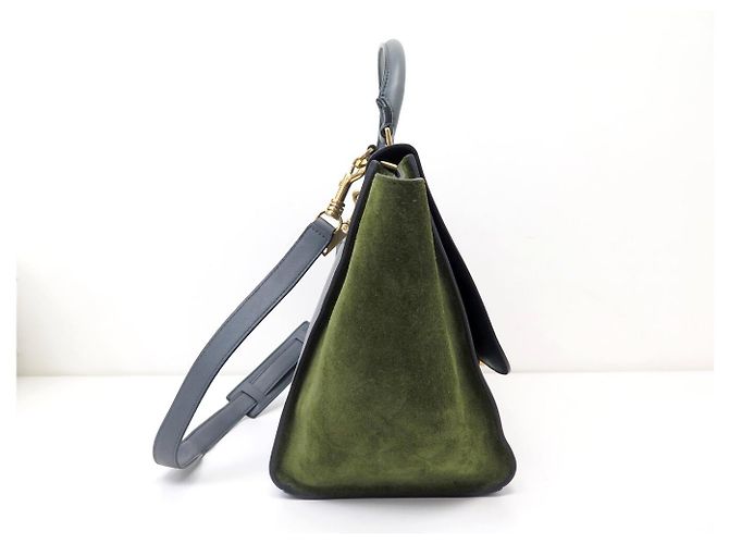 Céline BORSA A MANO CELINE TRAPEZE MM 169543PTA IN PELLE E CAMOSCIO CON TRACOLLA - vista 4