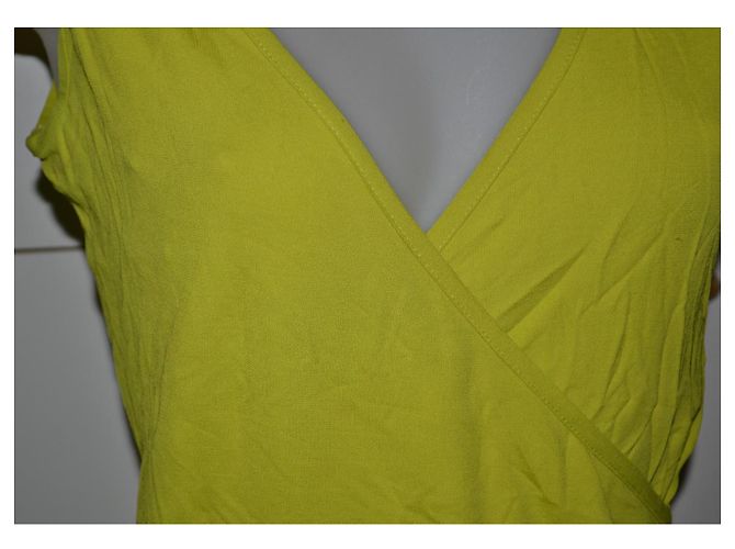 Burberry Kleid in Limonengrün aus Viskose Gelb - Ansicht 2