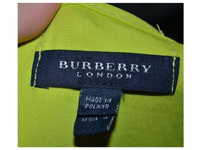 Burberry Kleid in Limonengrün aus Viskose Gelb - Ansicht 6
