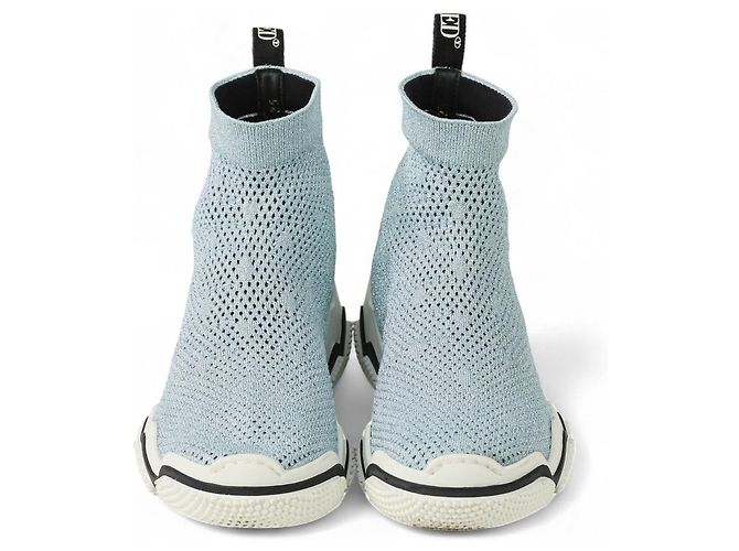 Sneakers Sock Glam Run RED VALENTINO Blu Blu chiaro - vista 2