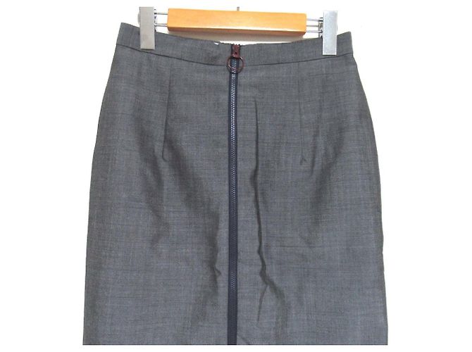 Autre Marque Jupe en Mohair de Laine TOGA ARCHIVES Marron - vue 3