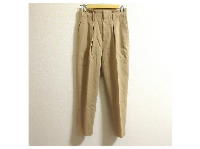 Autre Marque Hochtaillierte, taillierte Hose mit Gürtel ebure Beige - Ansicht 3
