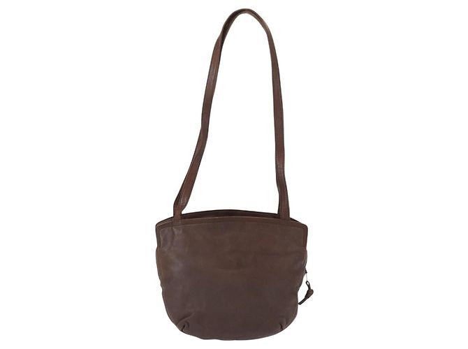 Borsa a Spalla Loewe Anagram in Pelle Marrone - vista 2