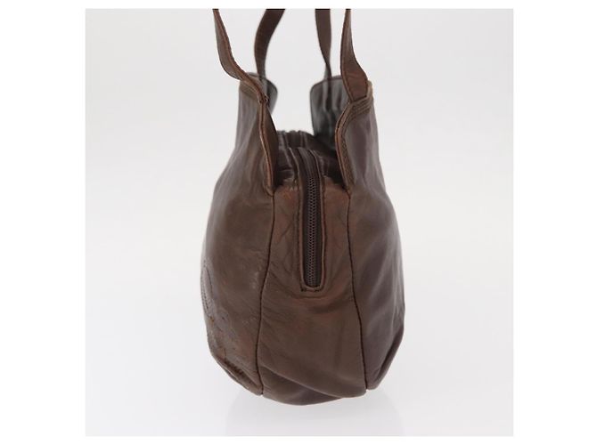 Borsa a Spalla Loewe Anagram in Pelle Marrone - vista 3