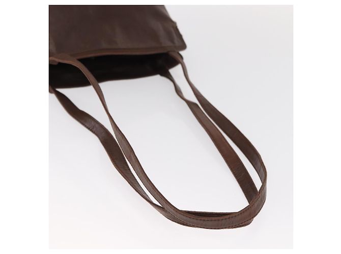 Borsa a Spalla Loewe Anagram in Pelle Marrone - vista 7