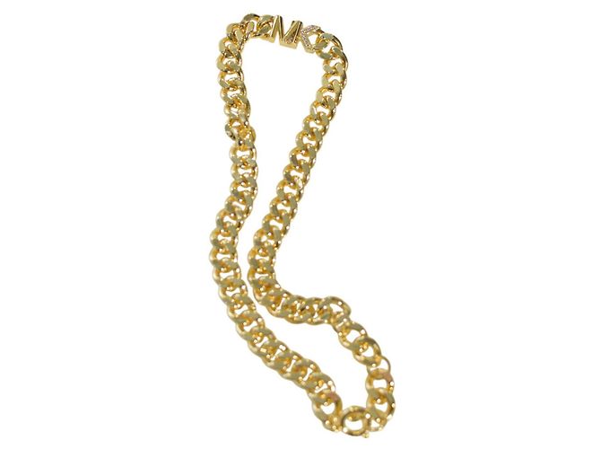 Collana in catena spessa dorata con firma MK di Michael Kors D'oro - vista 3