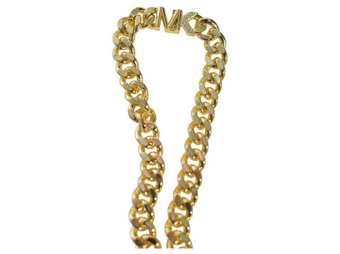 Collana in catena spessa dorata con firma MK di Michael Kors D'oro - vista 4