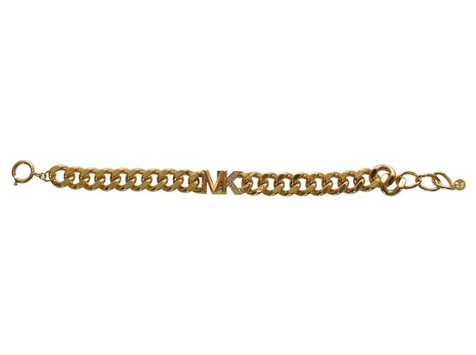Bracciale in catena chunky dorata con firma MK di Michael Kors D'oro - vista 7