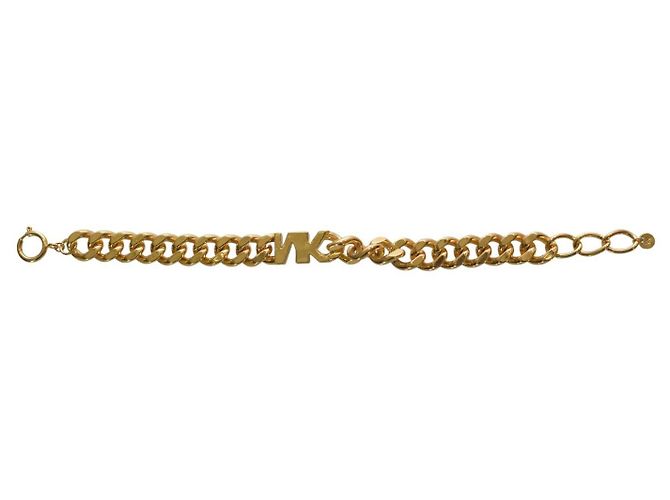 Bracciale in catena chunky dorata con firma MK di Michael Kors D'oro - vista 8