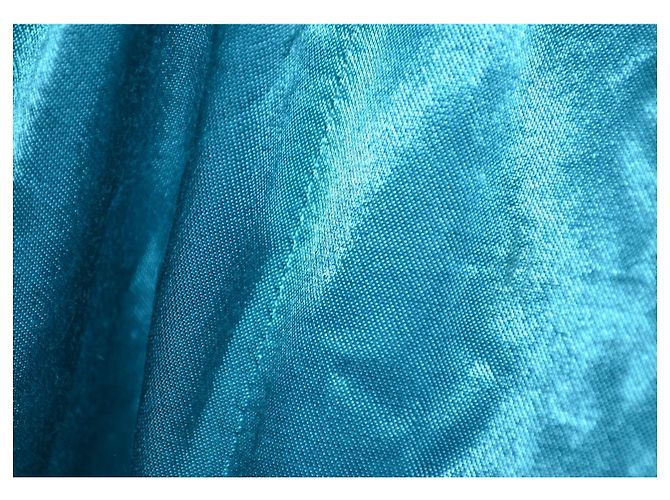 Robe turquoise D&G en coton taille 40 - vue 6