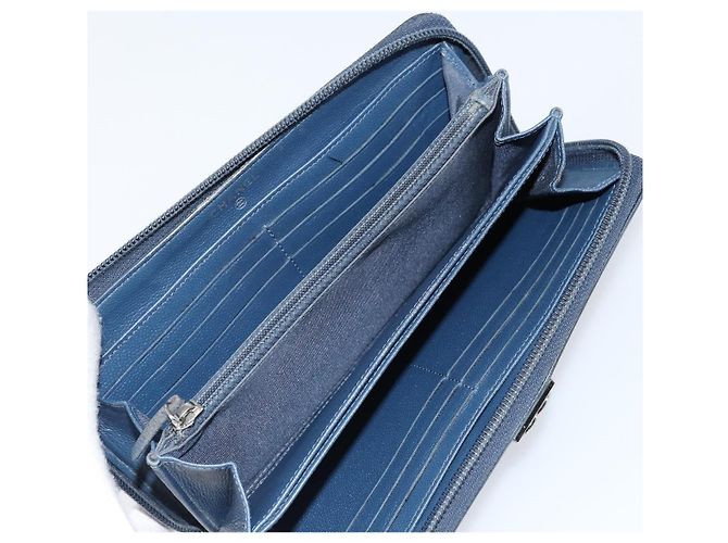 Cartera Chanel Boy de piel de cordero acolchada Azul marino - vista 5