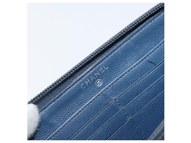 Cartera Chanel Boy de piel de cordero acolchada Azul marino - vista 6