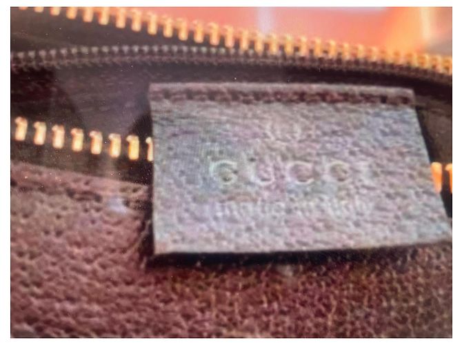Borsa Gucci Abbey in tela monogramma e pelle nera Nero - vista 15
