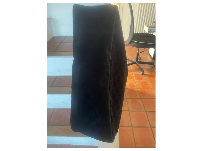 Borsa Gucci Abbey in tela monogramma e pelle nera Nero - vista 8