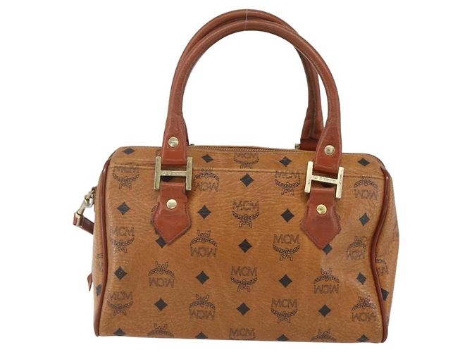 MCM Visetos logogramme Leather Castaño - vista 2