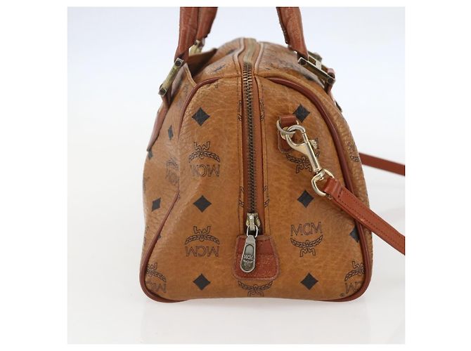 MCM Visetos logogramme Leather Castaño - vista 3