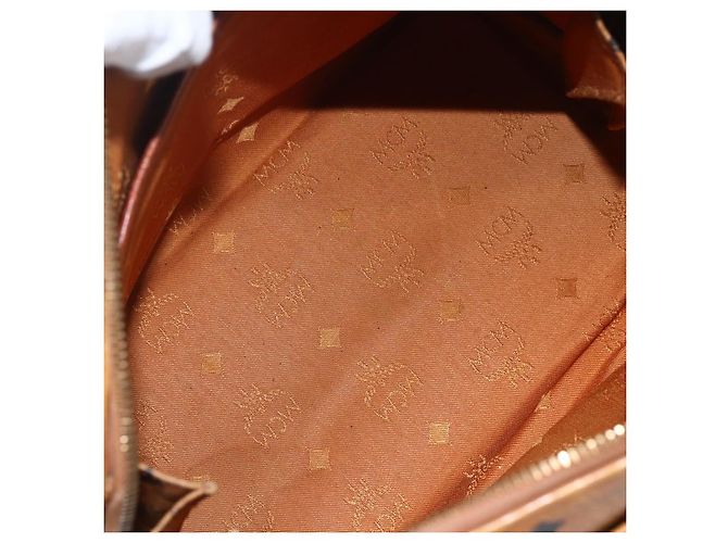 MCM Visetos logogramme Leather Castaño - vista 5