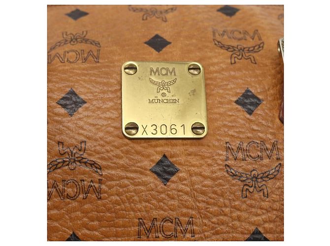 MCM Visetos logogramme Leather Castaño - vista 6
