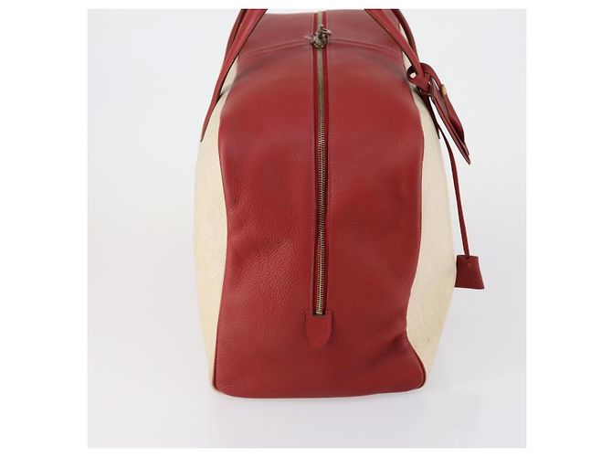 Bolsa de Viagem Victoria Toile 50 da Hermès Bege - vista 4
