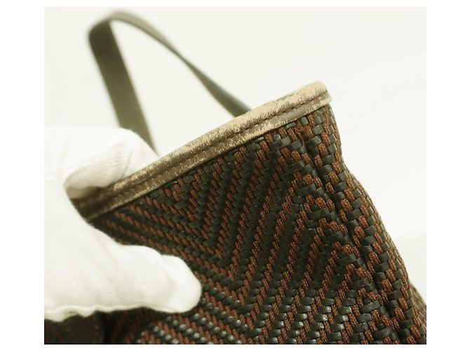 Borsa tote Kaba Chennai PM Hermès Marrone - vista 7