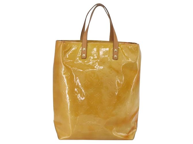 Borsa Reade Monogram Vernis MM Louis Vuitton Beige - vista 2