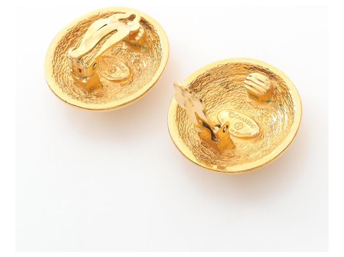Orecchini a clip placcati in oro Chanel Coco Mark D'oro - vista 2