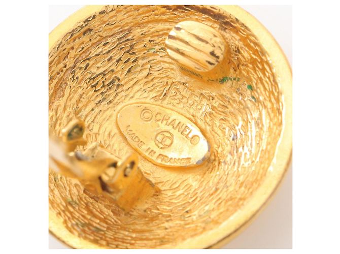 Orecchini a clip placcati in oro Chanel Coco Mark D'oro - vista 3