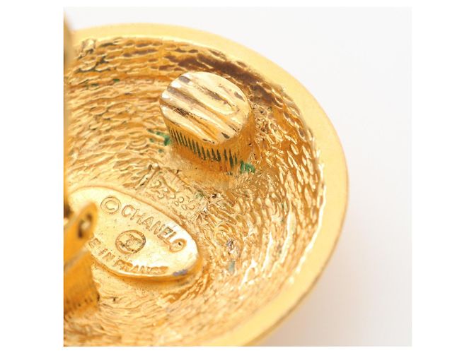Orecchini a clip placcati in oro Chanel Coco Mark D'oro - vista 6