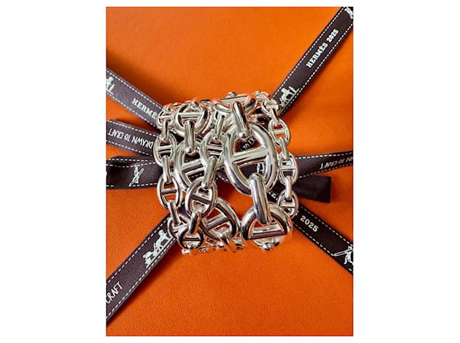 Hermès Bracciale a Catena Ancora Grande Argento - vista 2