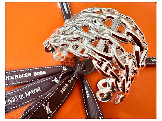 Hermès Bracciale a Catena Ancora Grande Argento - vista 6