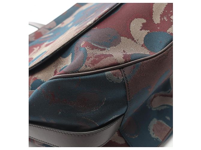 Borsa Saddle Christian Dior Marrone Multicolore Verde - vista 5