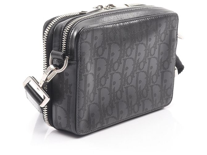 Borsa a Spalla Dior Oblique Galaxy di Christian Dior Nero - vista 2