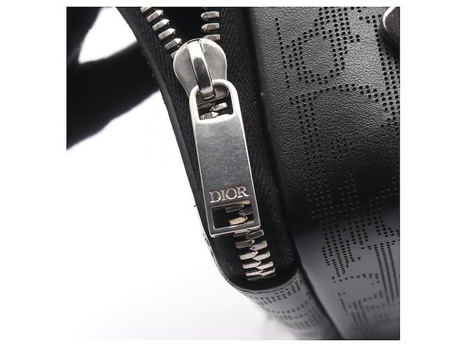 Borsa a Spalla Dior Oblique Galaxy di Christian Dior Nero - vista 6