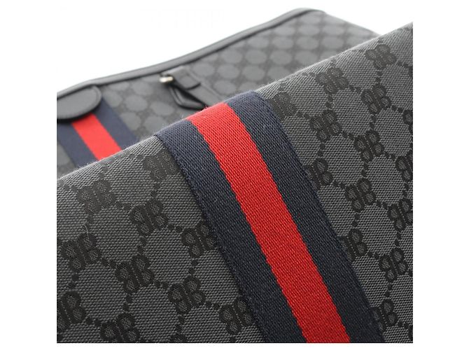 Borsa tote grande Balenciaga x Gucci The Hacker Project Nero Multicolore - vista 9