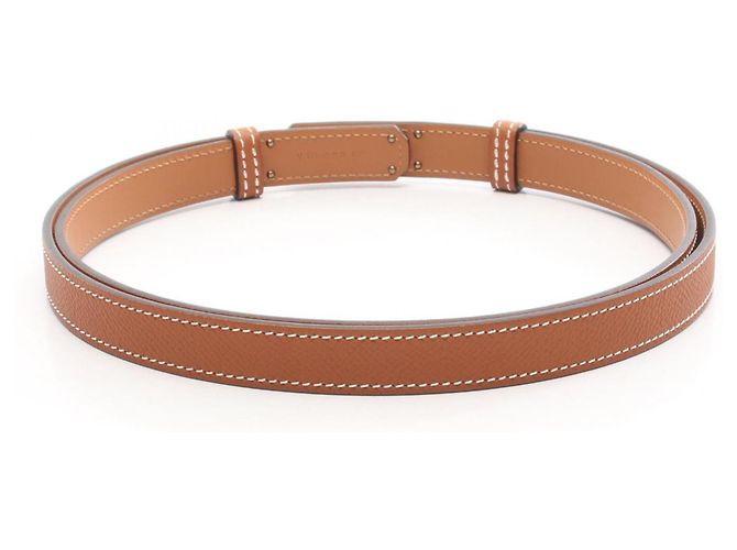 Cinturón Kelly de Hermès Castaño Dorado - vista 2