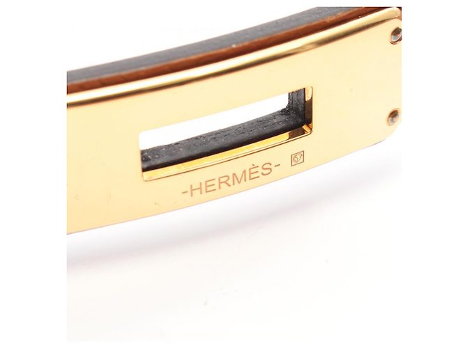 Cinturón Kelly de Hermès Castaño Dorado - vista 4