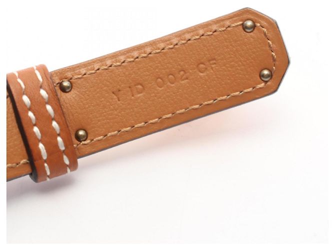 Cinturón Kelly de Hermès Castaño Dorado - vista 5