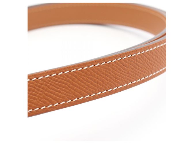 Cinturón Kelly de Hermès Castaño Dorado - vista 6