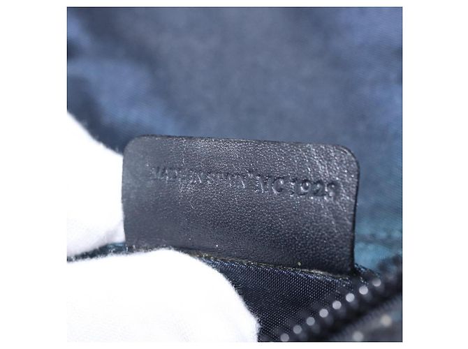Pochette con zip Saddle Christian Dior in tela Diorissimo Blu - vista 6
