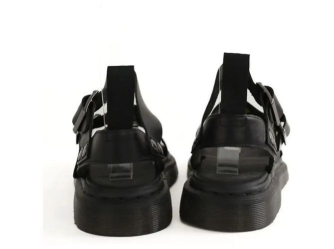 Dr. Martens Sandali in pelle neri - vista 2