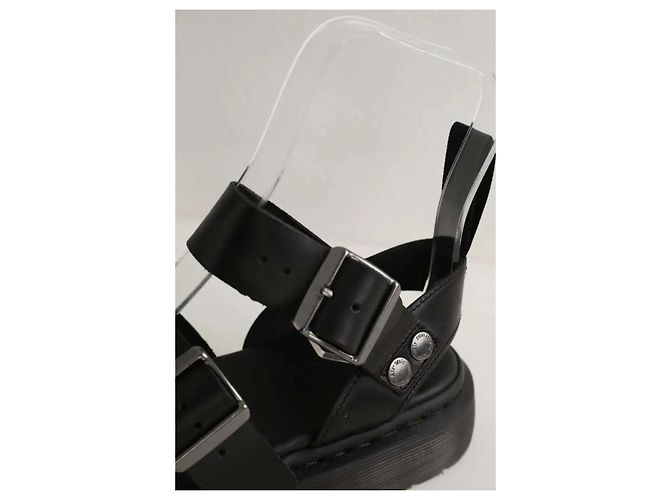 Dr. Martens Sandali in pelle neri - vista 4
